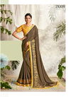 Brown Colour Mahotsav Designer Heavy Embroidery Work Party Wear Crepe Silk Saree 21009